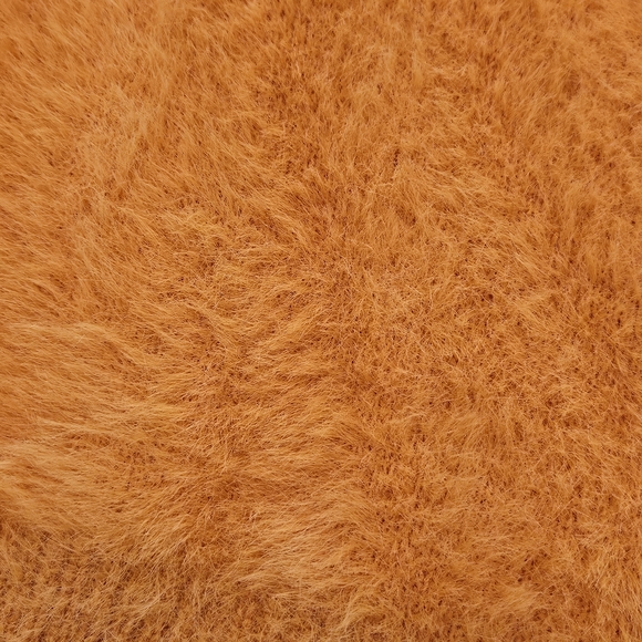 NEW Shein Orange Cropped Fuzzy Sweater Size M Cozy Colorful Knit Y2K Fall Casual - Picture 5 of 8